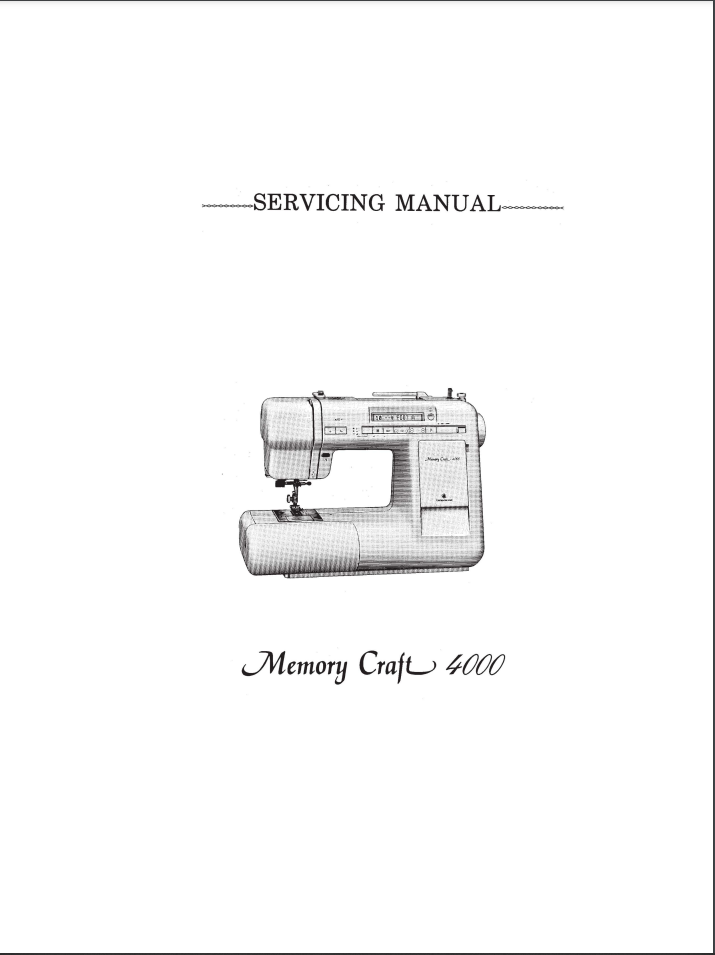Janome Parts and Service Manuals - MC4000