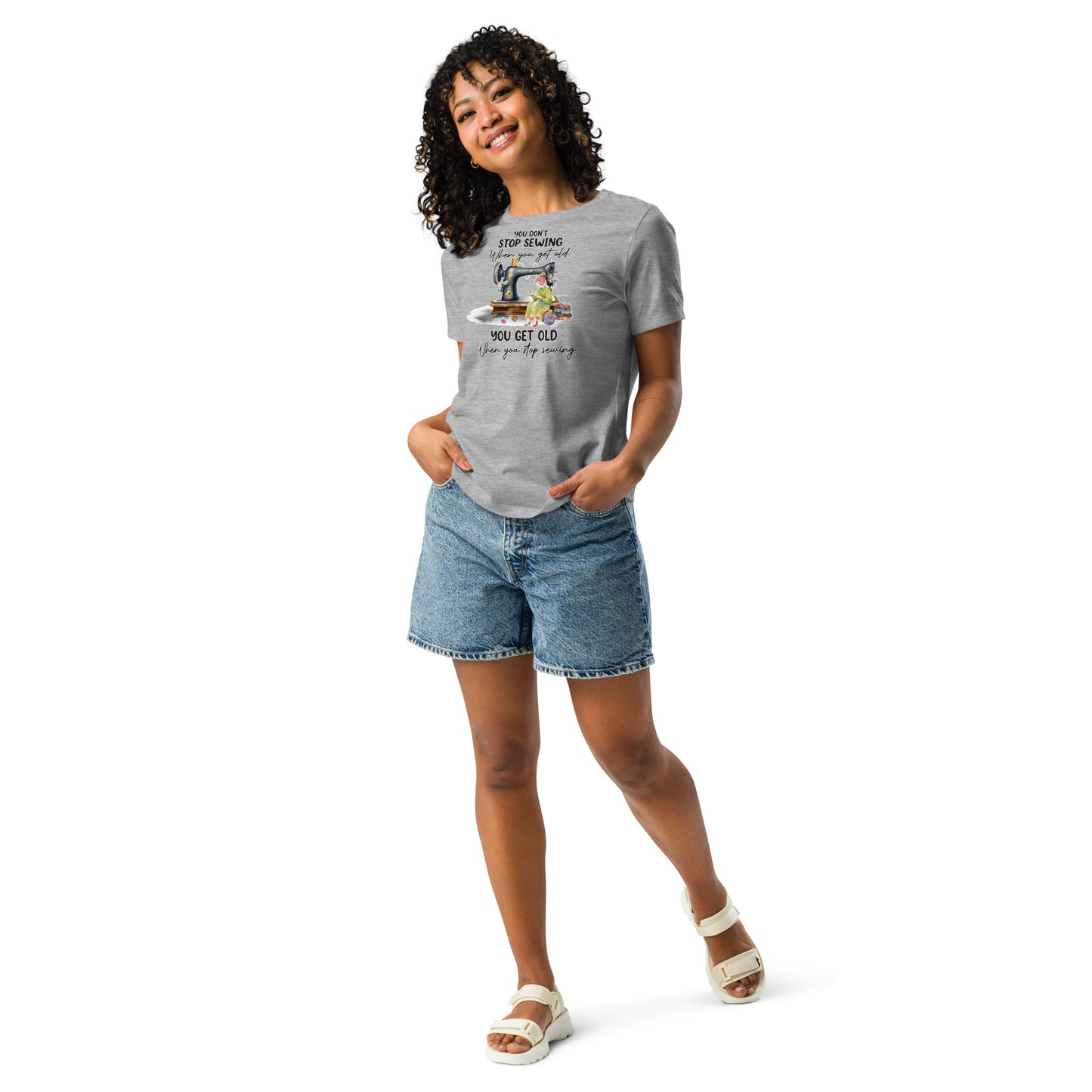 Don't Stop Sewing - Women's Relaxed T-Shirt