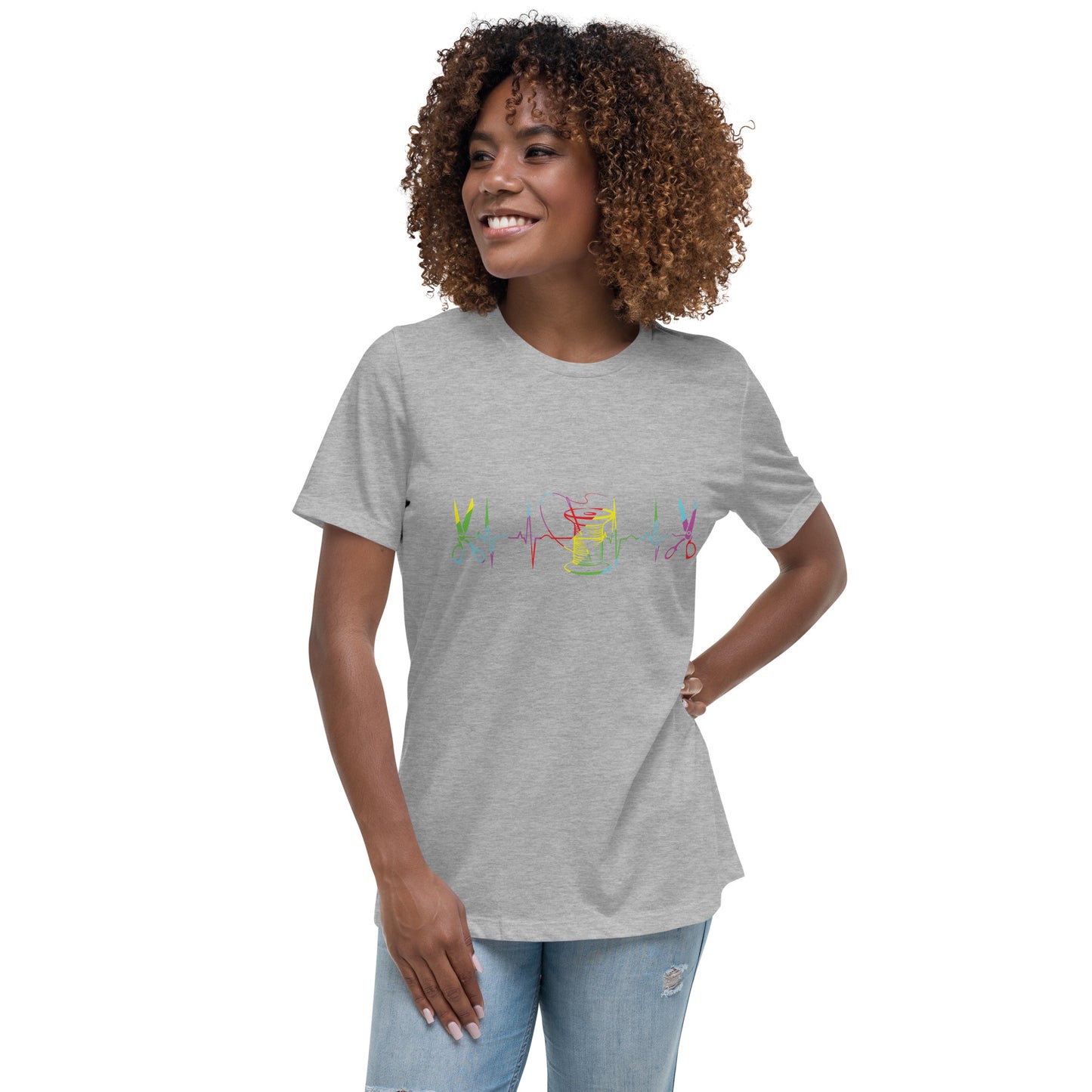 Heart Beat of Sewing - Women's Relaxed T-Shirt