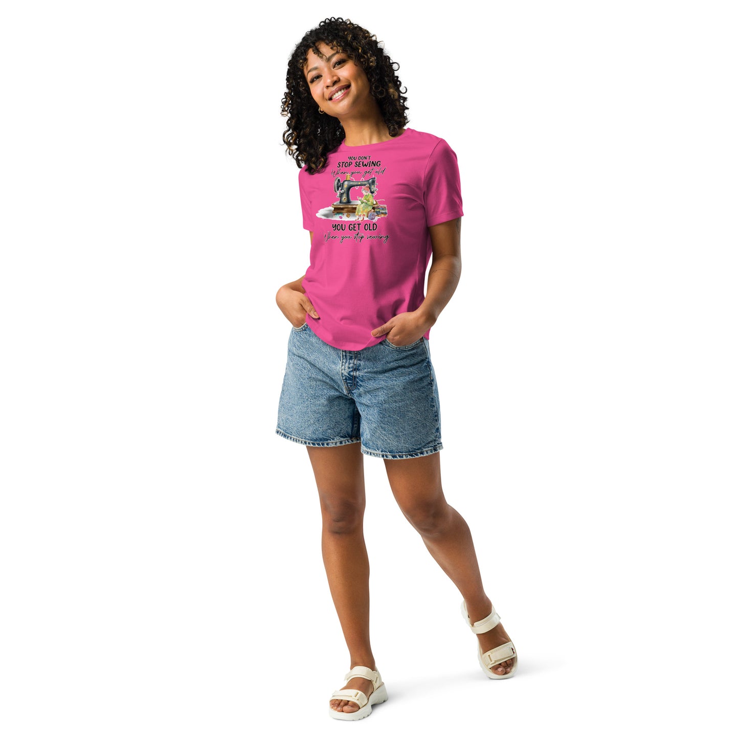 Don't Stop Sewing - Women's Relaxed T-Shirt