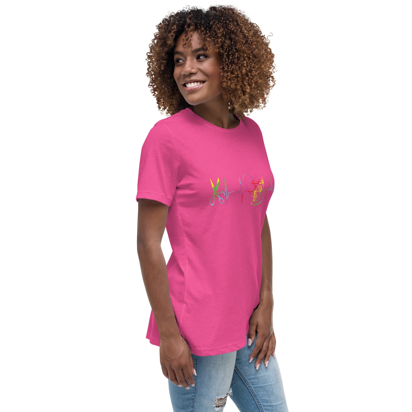 Heart Beat of Sewing - Women's Relaxed T-Shirt
