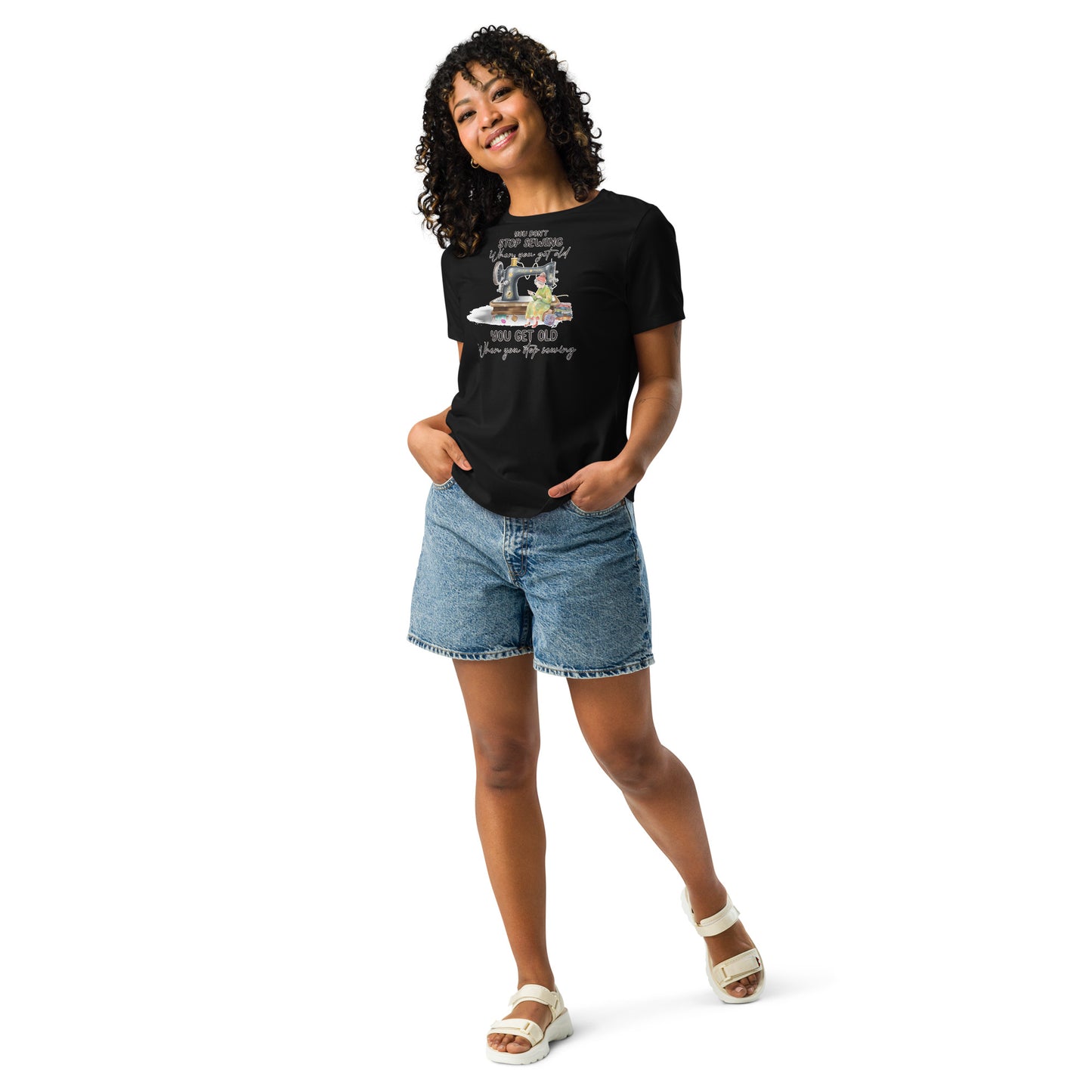 Don't Stop Sewing - Women's Relaxed T-Shirt