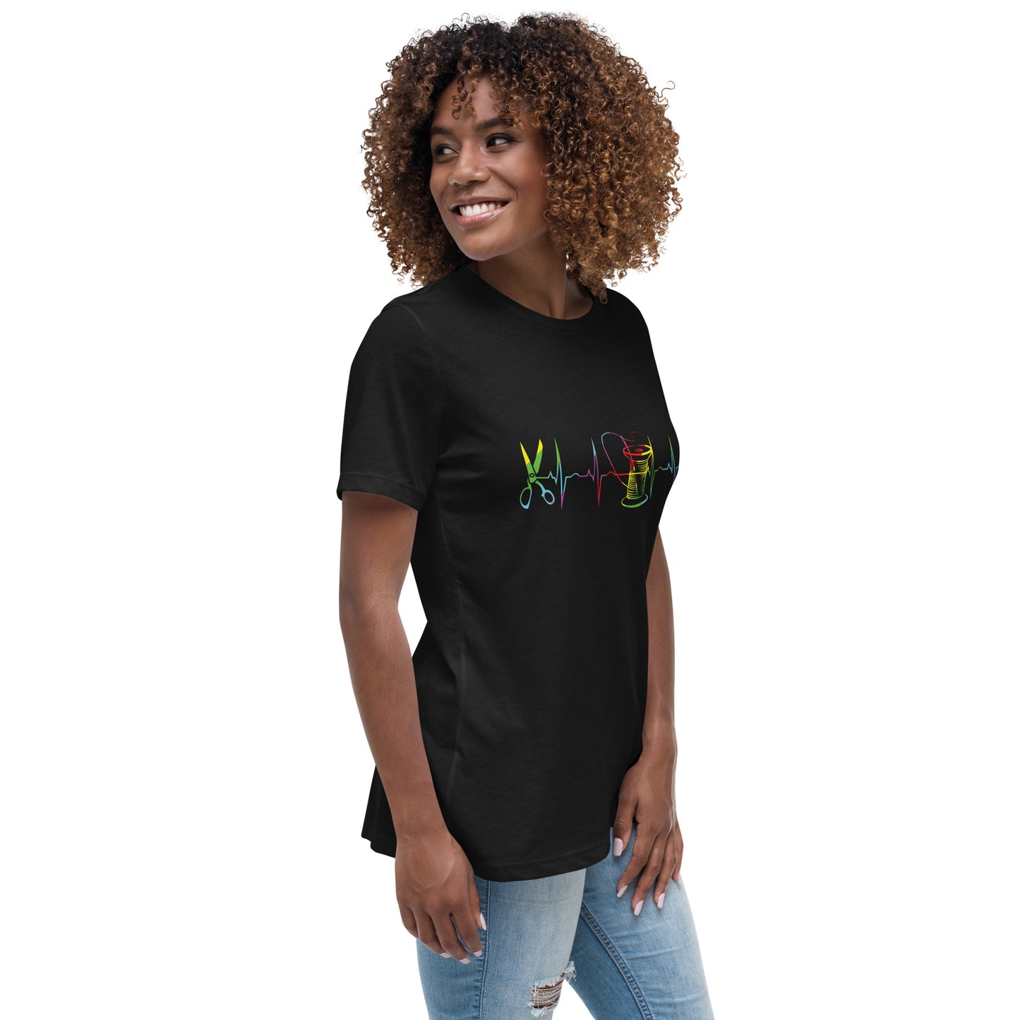 Heart Beat of Sewing - Women's Relaxed T-Shirt