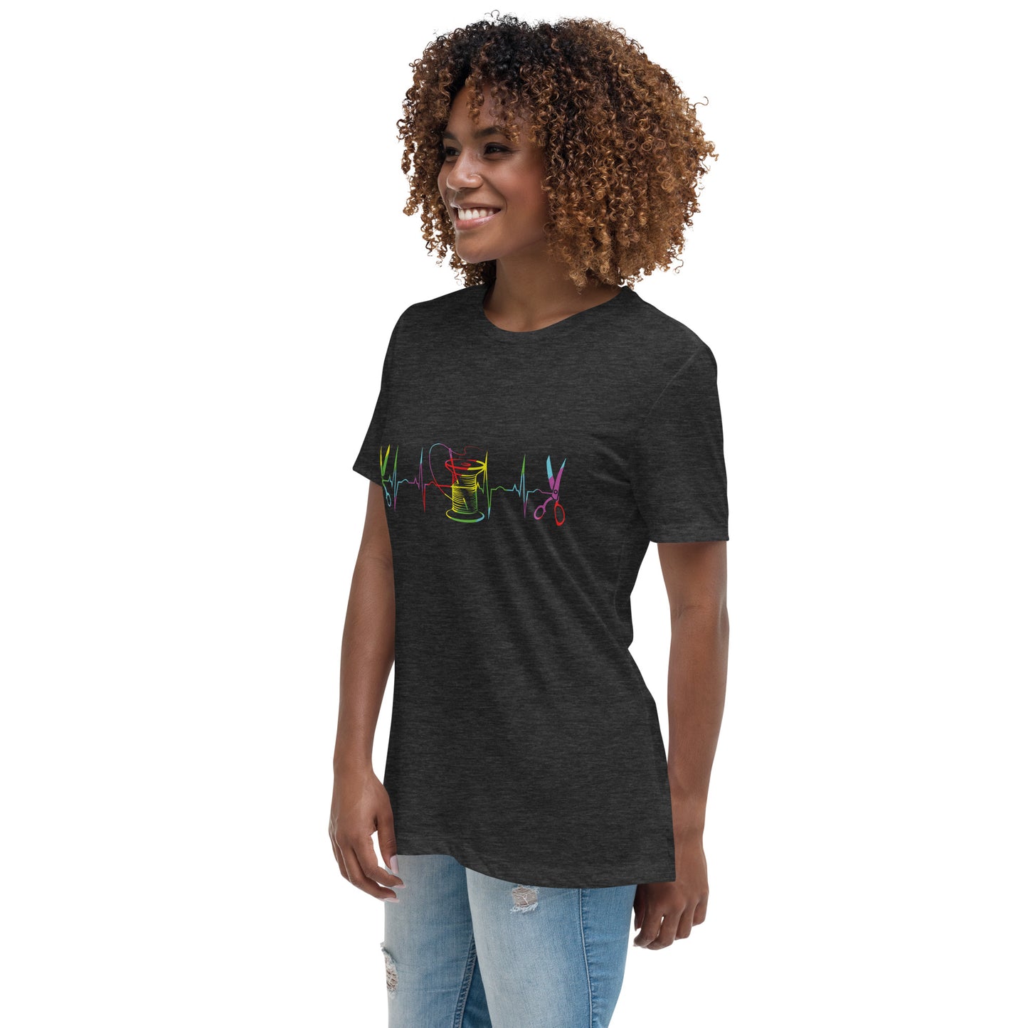 Heart Beat of Sewing - Women's Relaxed T-Shirt