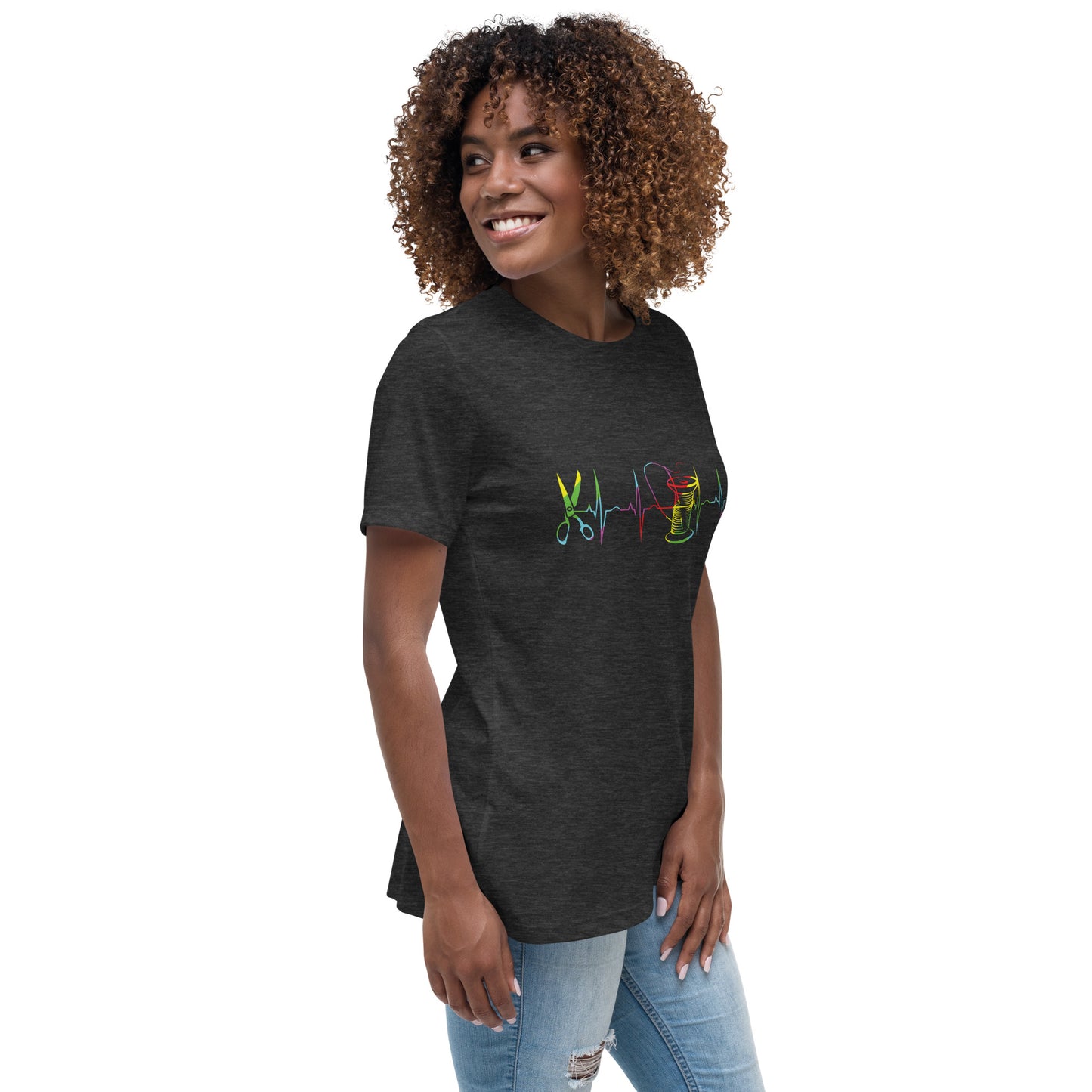 Heart Beat of Sewing - Women's Relaxed T-Shirt