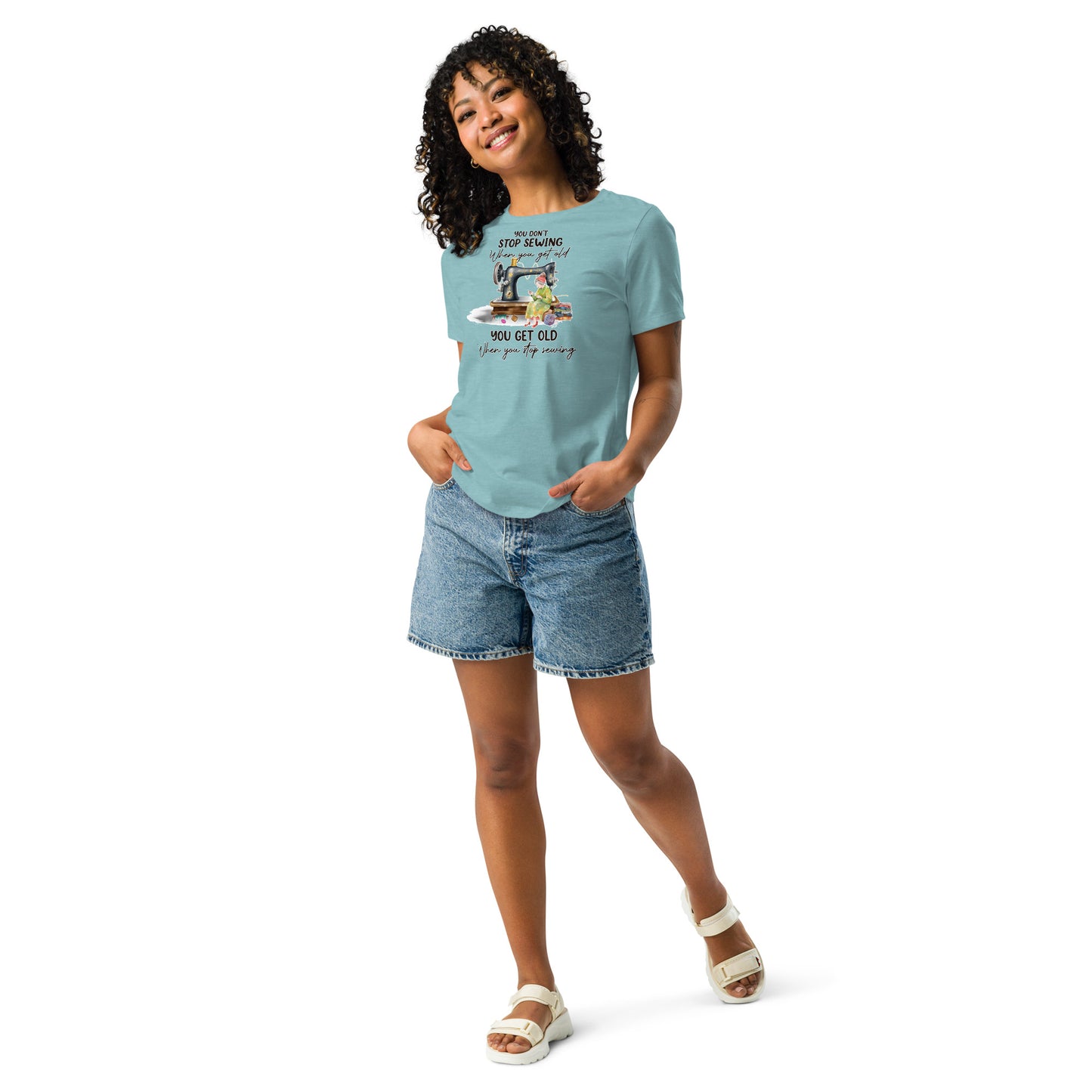 Don't Stop Sewing - Women's Relaxed T-Shirt