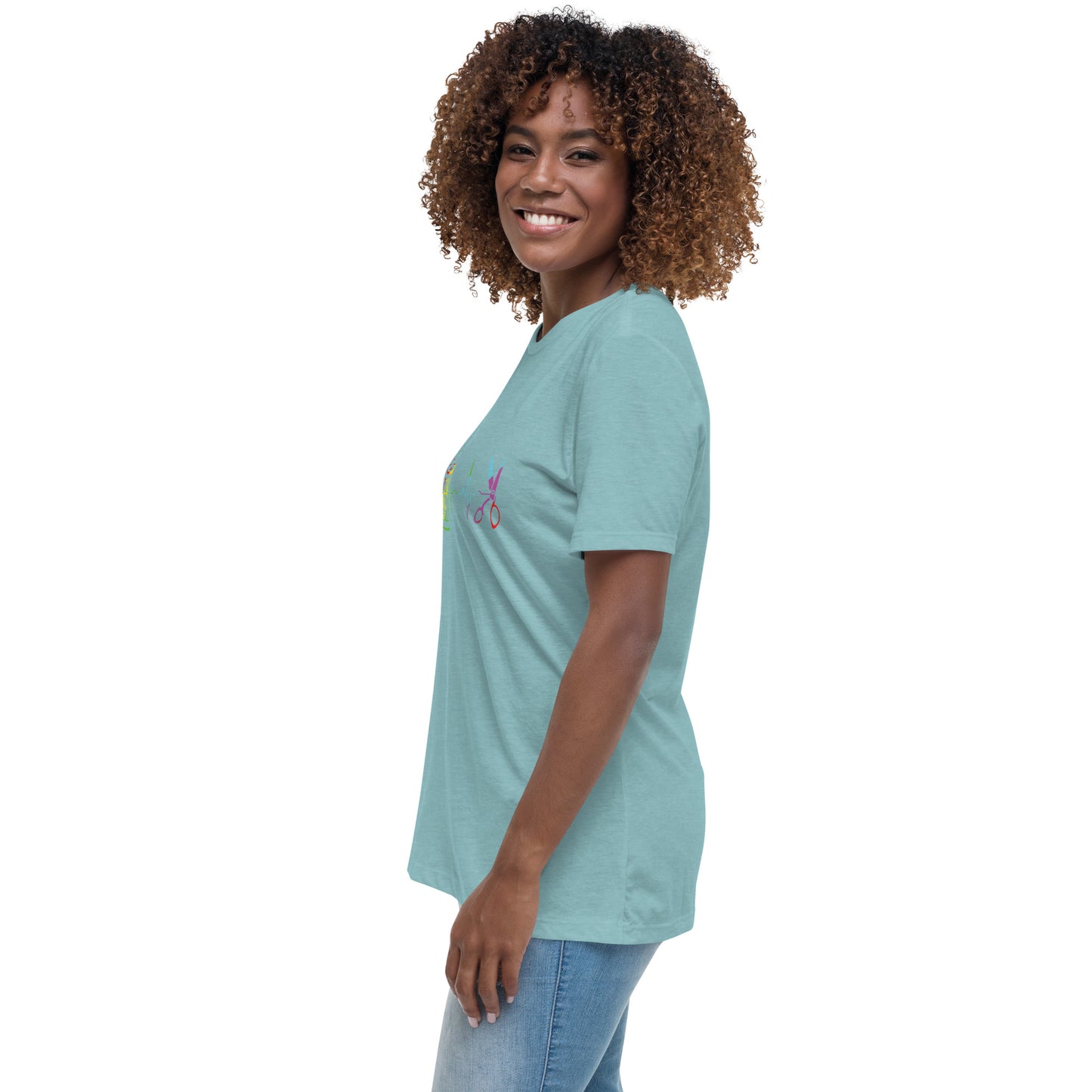 Heart Beat of Sewing - Women's Relaxed T-Shirt