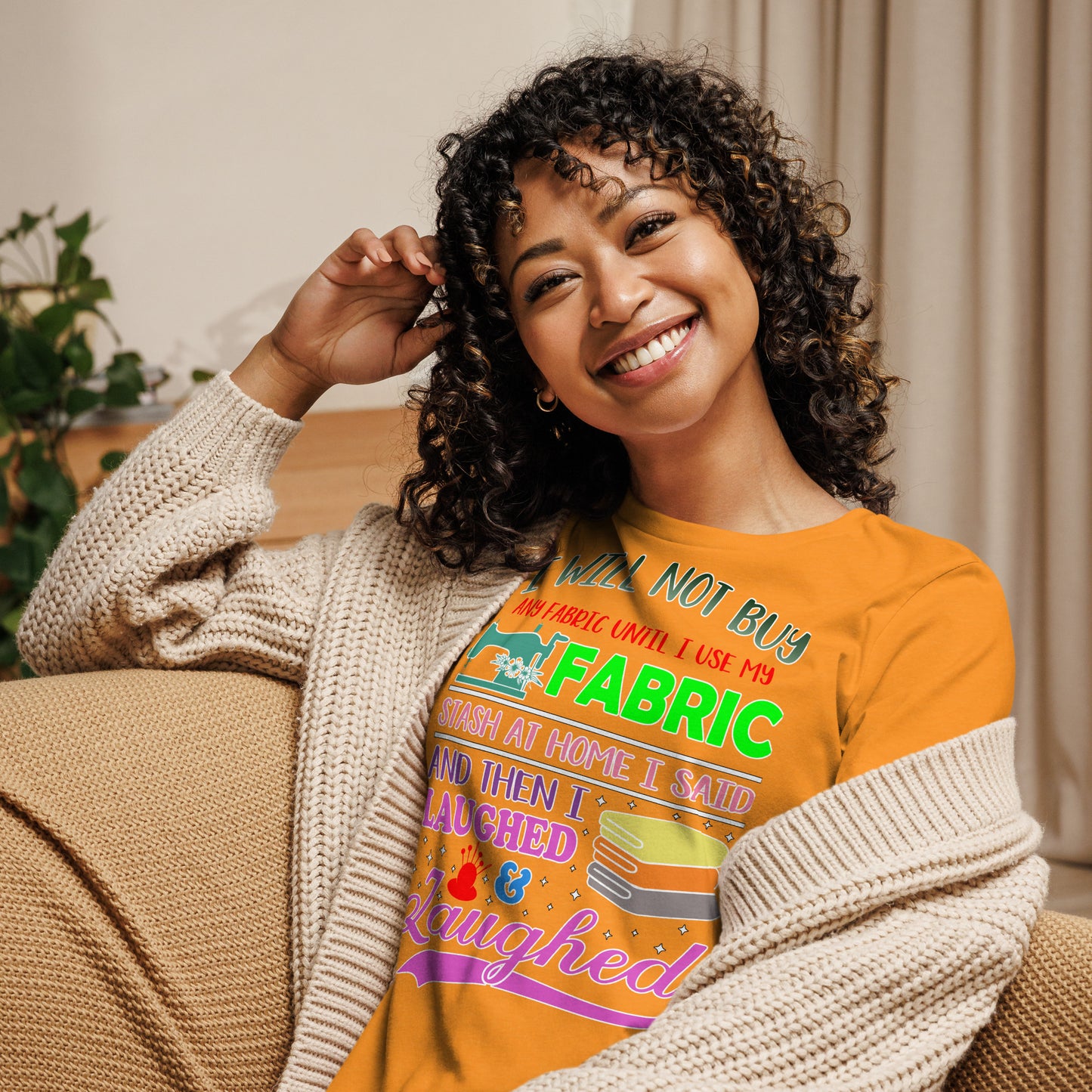 I Will Not Buy Fabric - Women's Relaxed T-Shirt