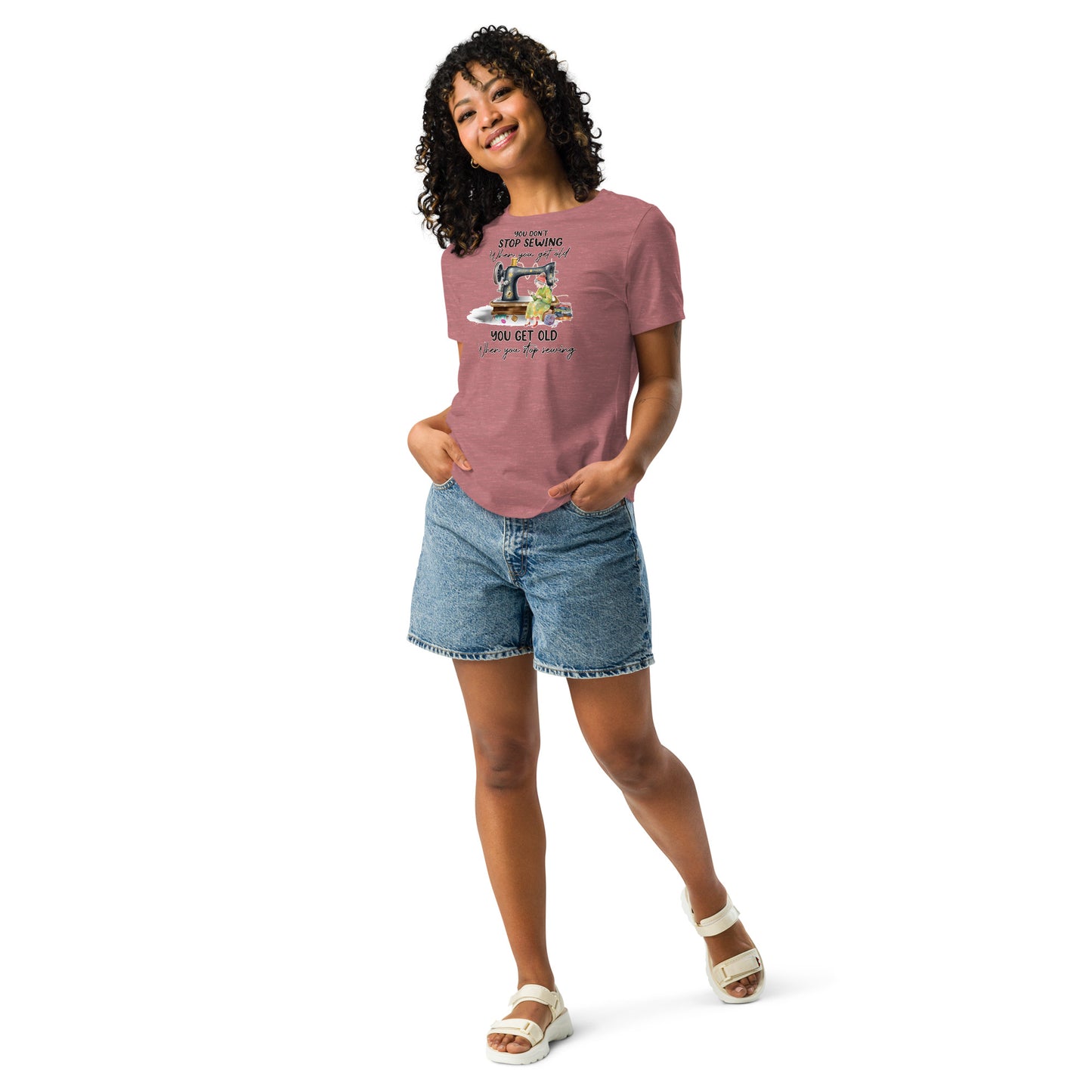 Don't Stop Sewing - Women's Relaxed T-Shirt