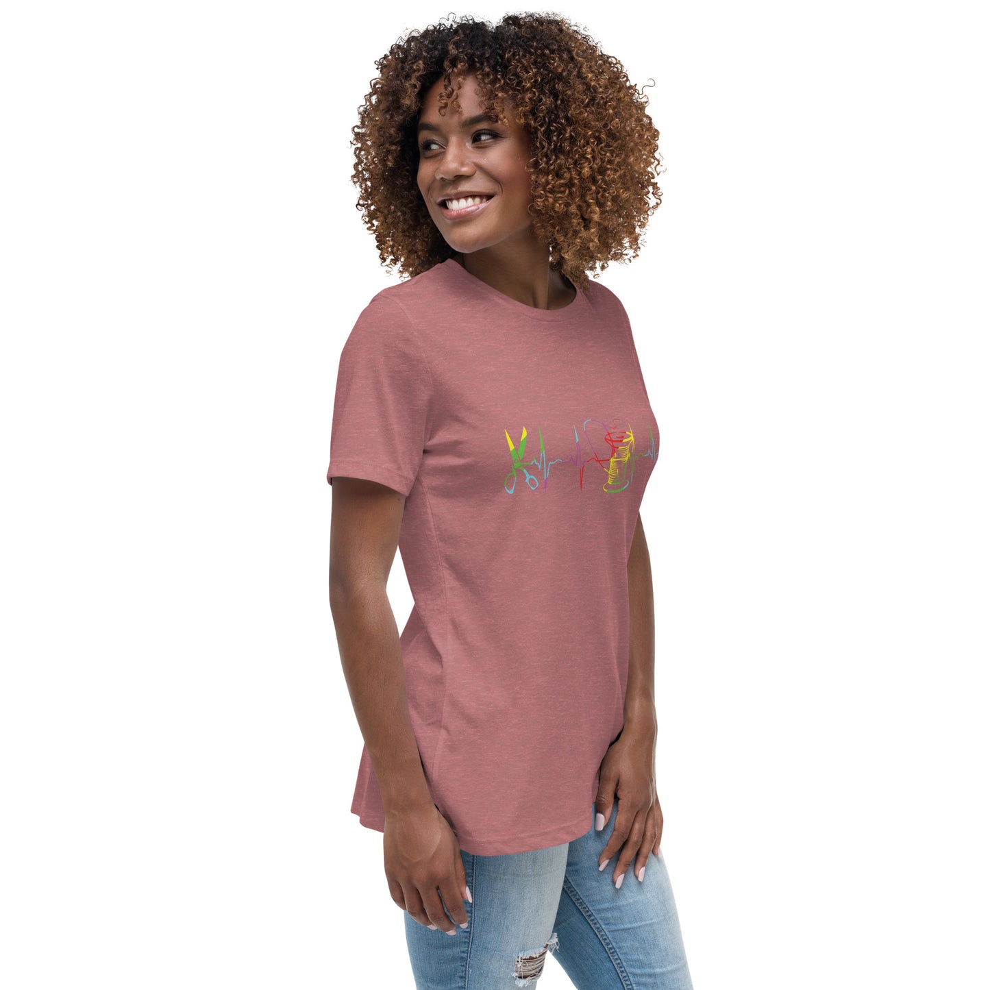Heart Beat of Sewing - Women's Relaxed T-Shirt