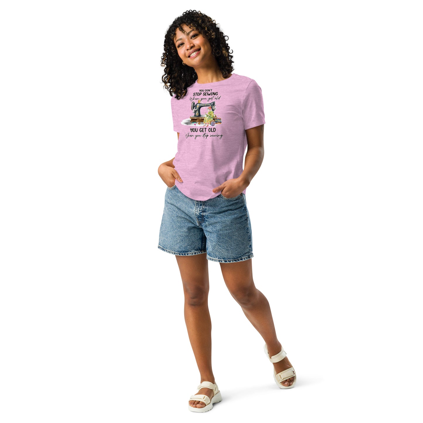 Don't Stop Sewing - Women's Relaxed T-Shirt
