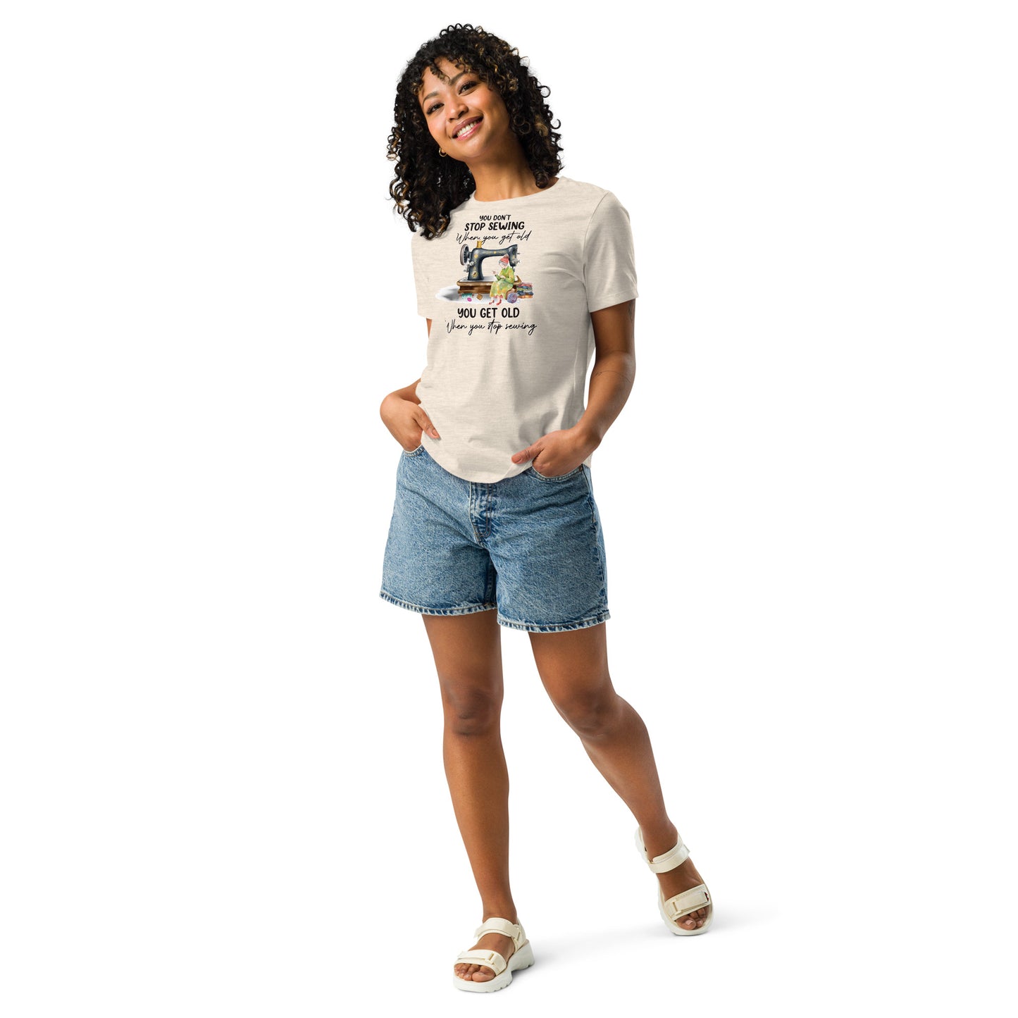 Don't Stop Sewing - Women's Relaxed T-Shirt