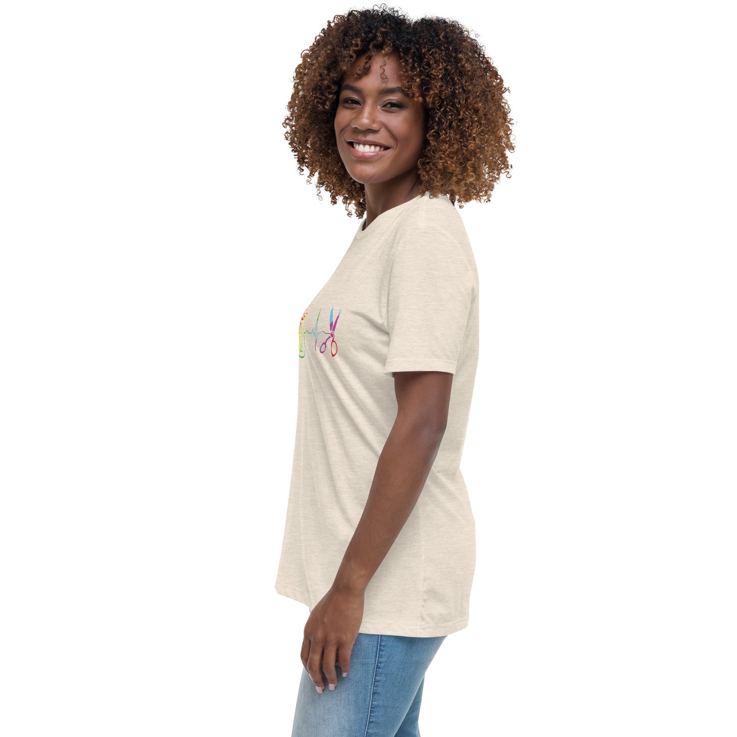 Heart Beat of Sewing - Women's Relaxed T-Shirt