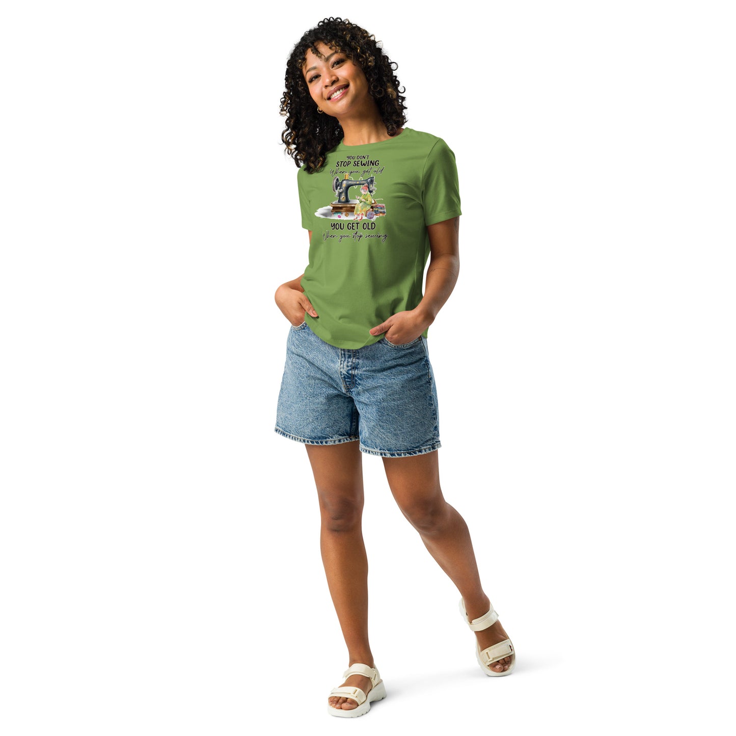 Don't Stop Sewing - Women's Relaxed T-Shirt