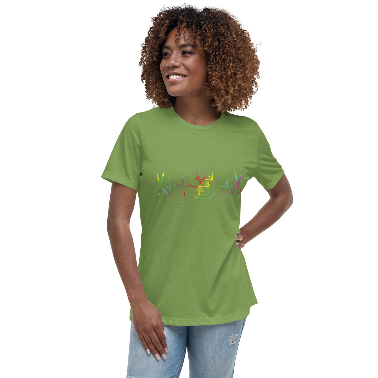 Heart Beat of Sewing - Women's Relaxed T-Shirt