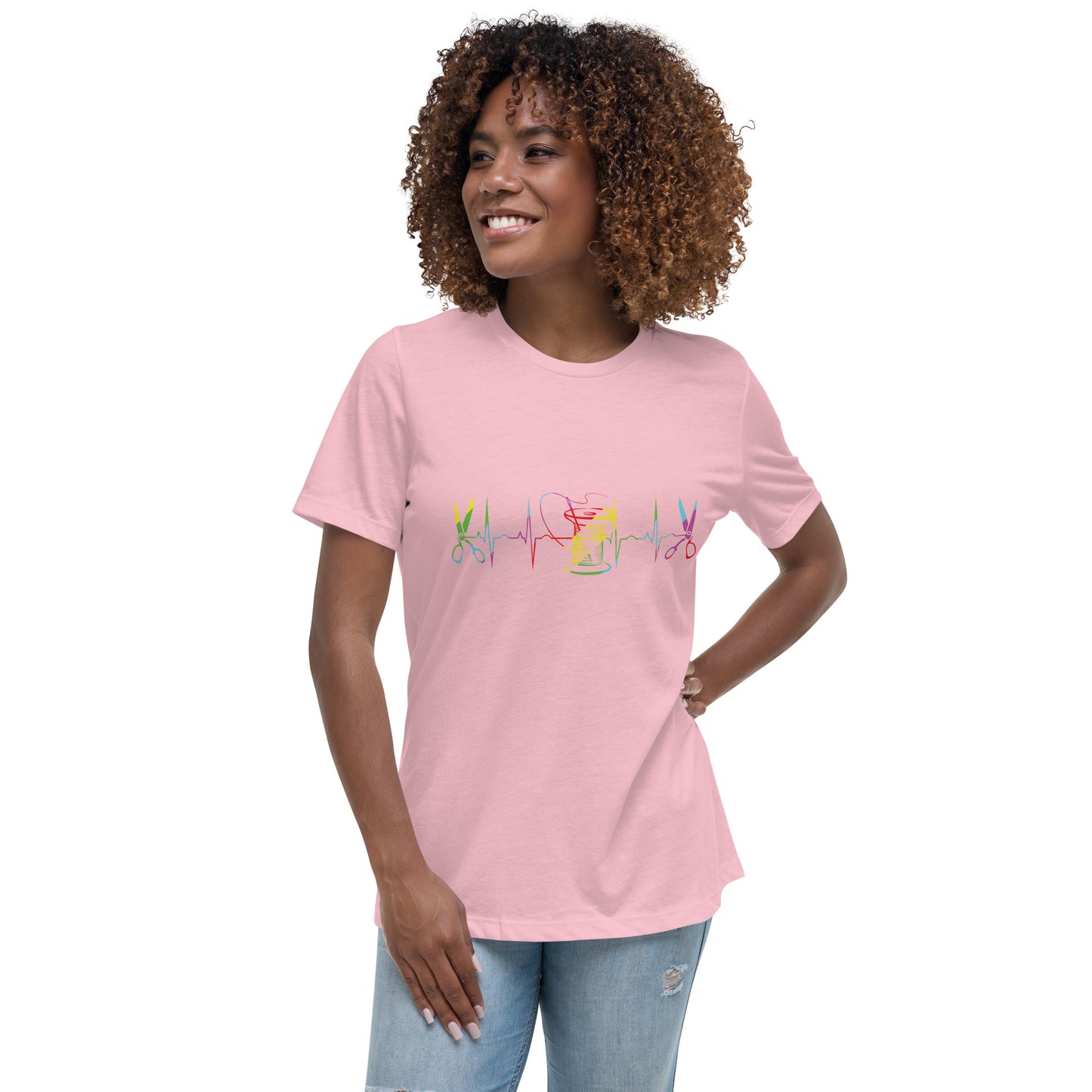 Heart Beat of Sewing - Women's Relaxed T-Shirt