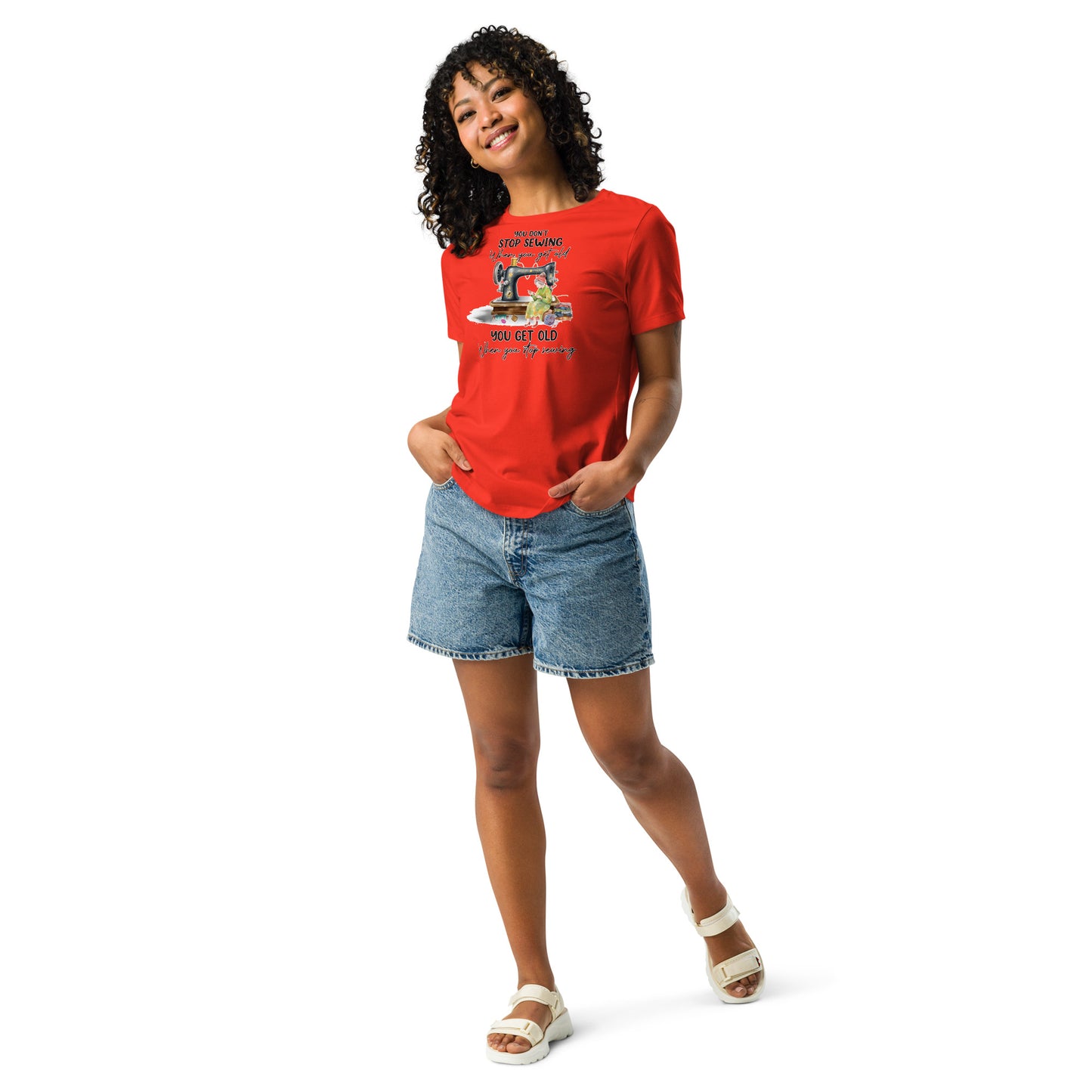 Don't Stop Sewing - Women's Relaxed T-Shirt