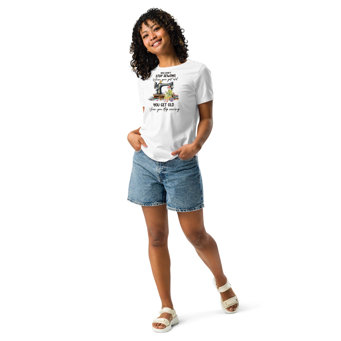 Don't Stop Sewing - Women's Relaxed T-Shirt