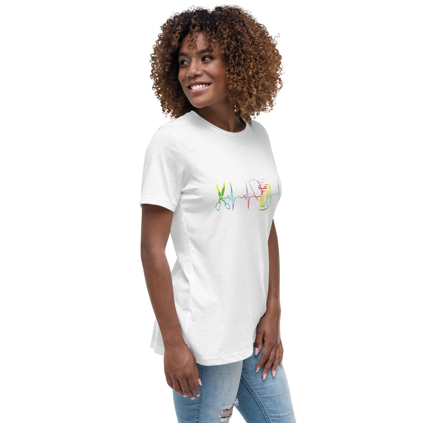 Heart Beat of Sewing - Women's Relaxed T-Shirt