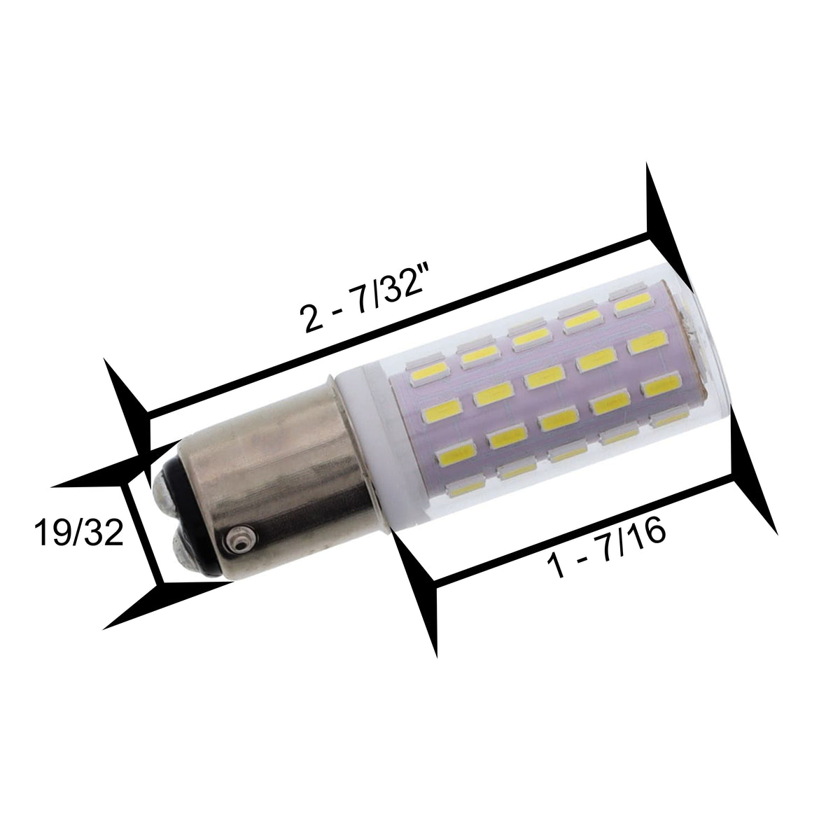 Two Pin Led Bulb LED Bulb - 2 Pin Push-N-Twist 2PCW-LED – Sewing Machine Tips and Tricks