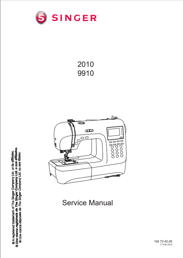 Singer Simple Service Manual Singer Service Manual - 2010 and 9910 – Sewing Machine Tips and Tricks